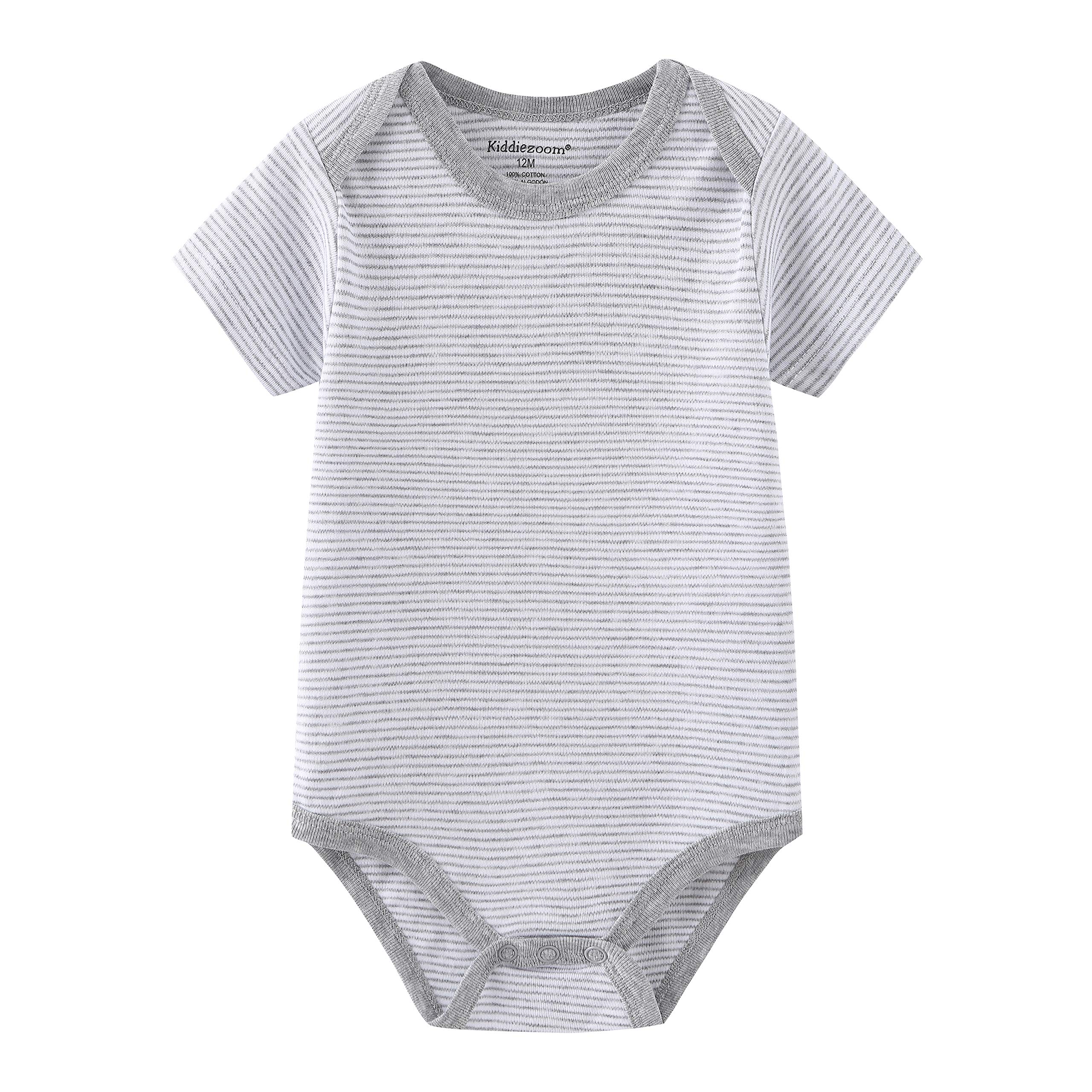 Kiddiezoom 5er-Pack Baby Kleinkinder-Einteiler Baumwolle Bekleidungs-Sets Bodysuits für Jungen und Mädchen