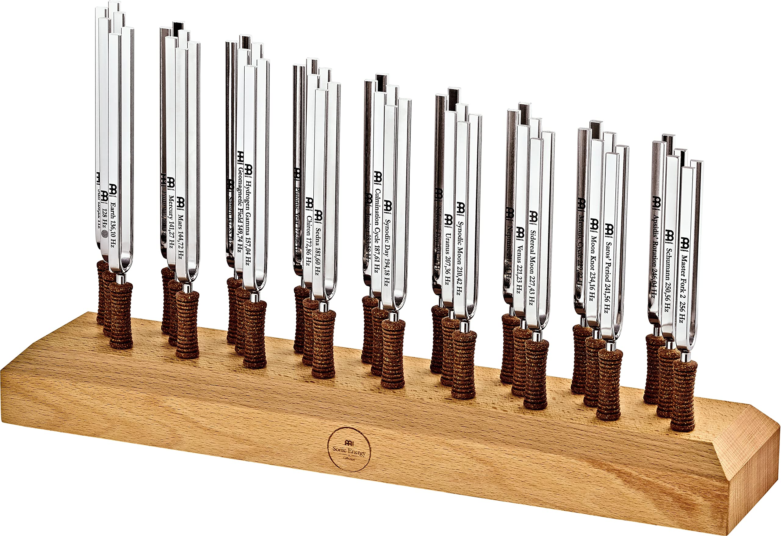 Meinl Sonic Energy Support planétaire pour diapason 27 pièces – Fabriqué en Europe – Bois de hêtre, finition naturelle