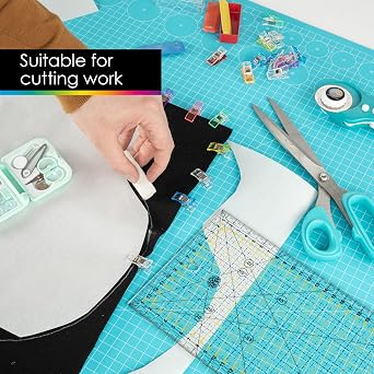 OfficeTree Patchwork & Quilting Ruler - 30x15 cm - Rotary Cutter & Tailor Ruler - Quilting Accessories