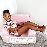 Vista 10 de Delta Children Silla Cozee personalizada, personalizable con nombre, silla de espuma para niños a partir de 18 meses, azul/blanco