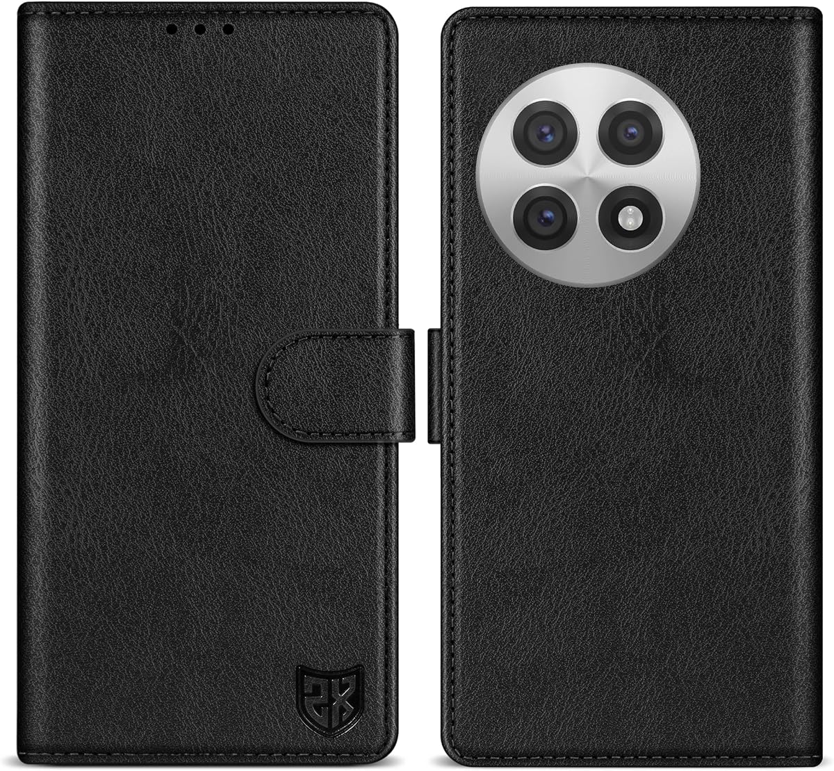 ZZXX for OnePlus 13R Wallet Case with [RFID Blocking] Card Slot Kickstand Magnetic Closure Leather Flip Fold Protective Phone Case for OnePlus 13R Case Wallet(Black-6.78 inch)