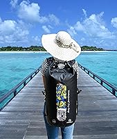 Vista 6 de Freegrace - Juego de 3 bolsas secas impermeables, bolsa seca con 2 cierres y correa de hombro desmontable bolsa de cintura y funda para teléfono, se