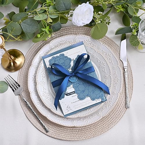 Miniatura 1273 de Cinta de satén verde esmeralda de doble cara de 1-1/2 pulgadas x 50 yardas, cinta de poliéster verde esmeralda para envolver regalos, muy adecuada