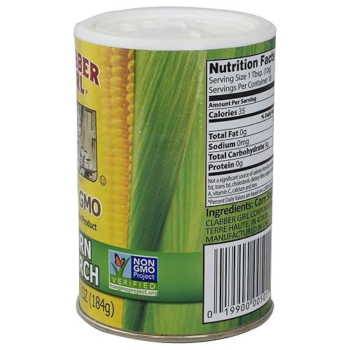 Miniatura 5 de Clabber Girl Almidón de maíz sin OMG, sin gluten, 6.5 onzas