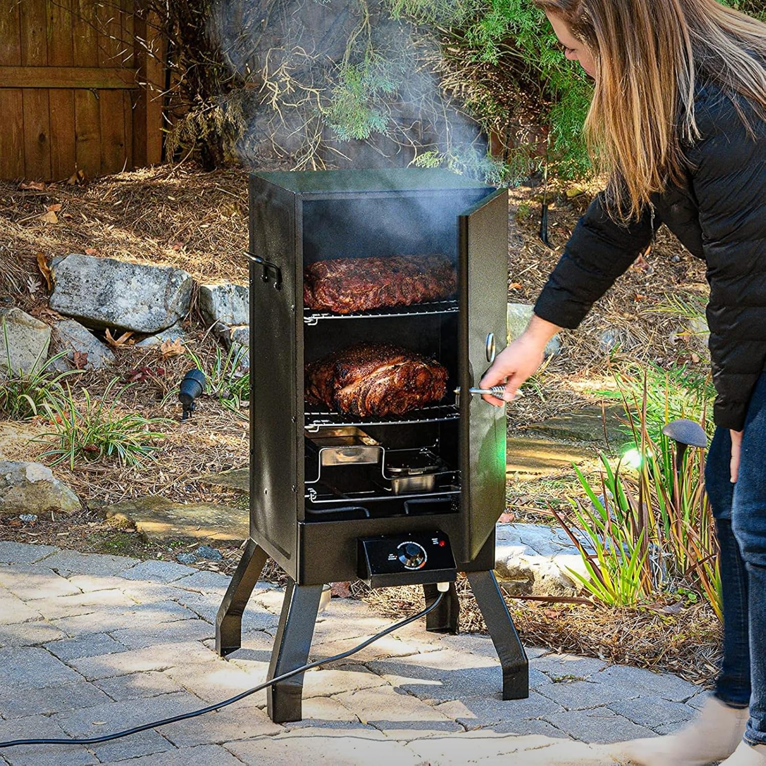 Smoker Heating Element 1800W for Masterbuilt MB20077618 Analog Electric Smoker, Replacement for MB 20077618 Element Parts, Grill Heating Element