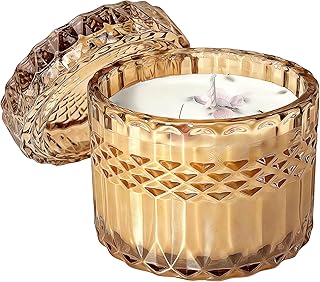 Lavender Scented Soy Candle Gift Set, 7oz - Natural Soy Wax & Lavender Essential Oils Promote Deep Sleep & Stress Relief, Handmade in Reusable Glass Jar, Calming Home Decor Gift.