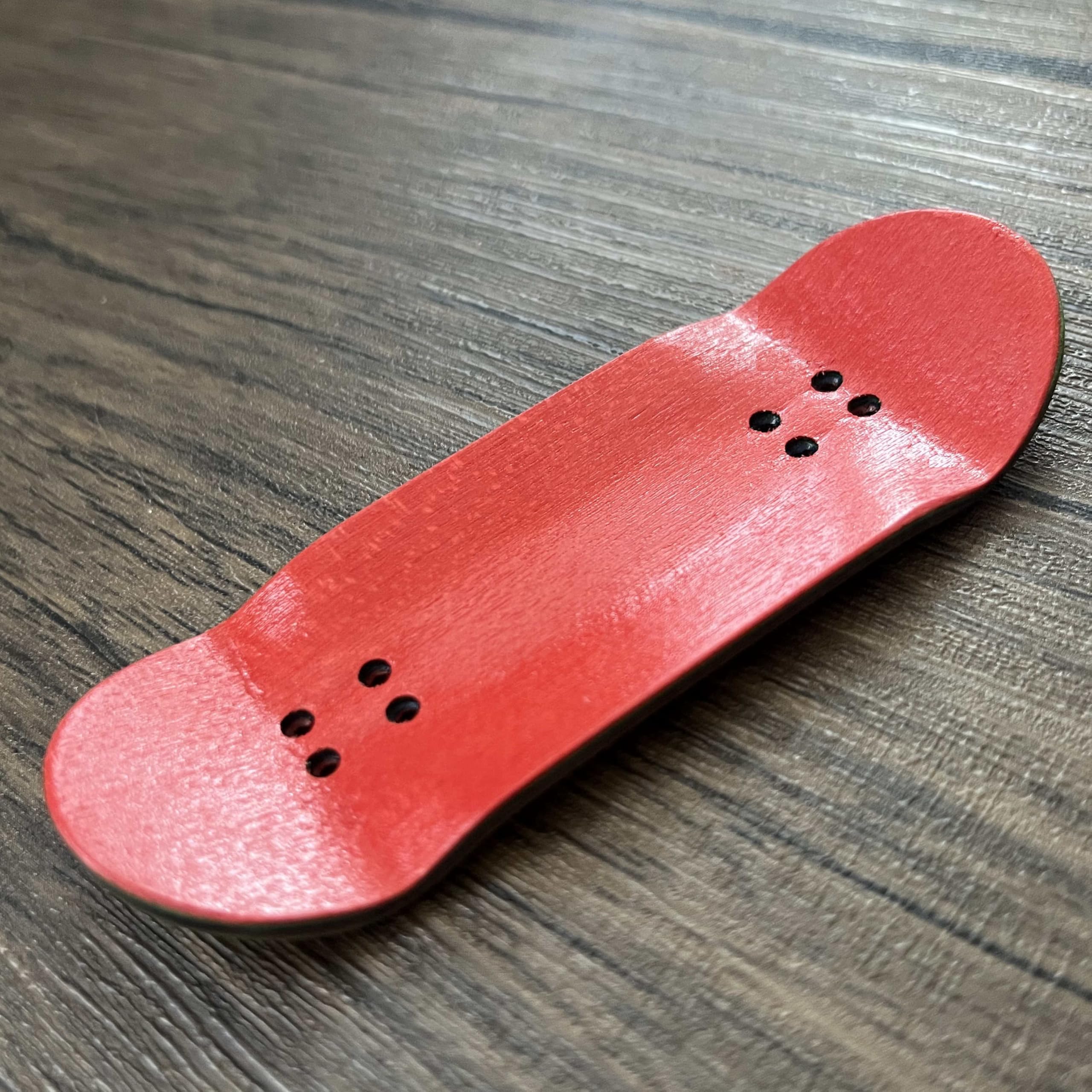 SOLDIER BAR Pro Fingerboard Complete (6-Layer 35mm Deep concave Handmade Maple Deck + Hex (36mm) Truck + Pro Soul Wheels) (Brown Litchi-Patterned)