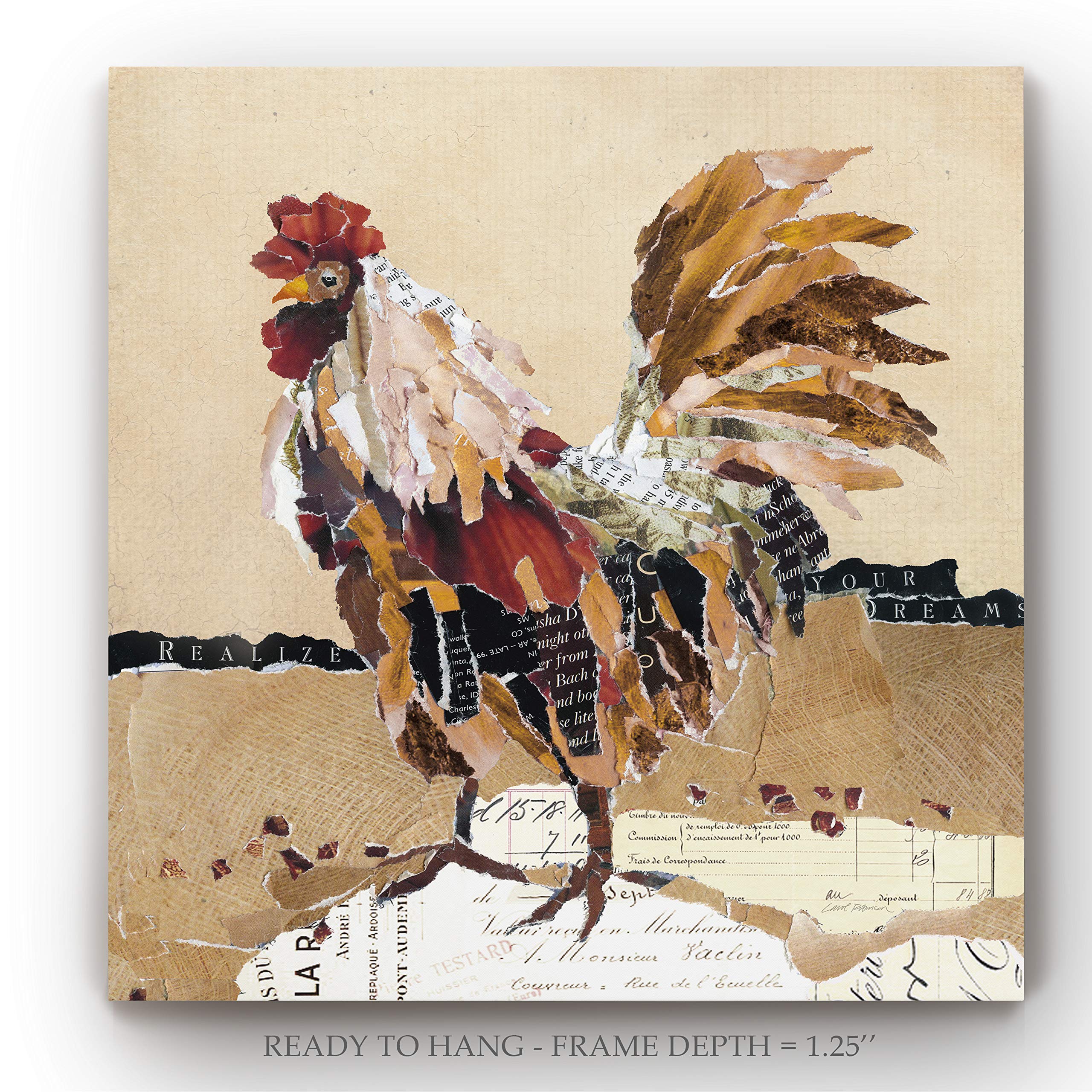 Amazon.co.jp: Renditions Gallery Country Rooster II 壁アート