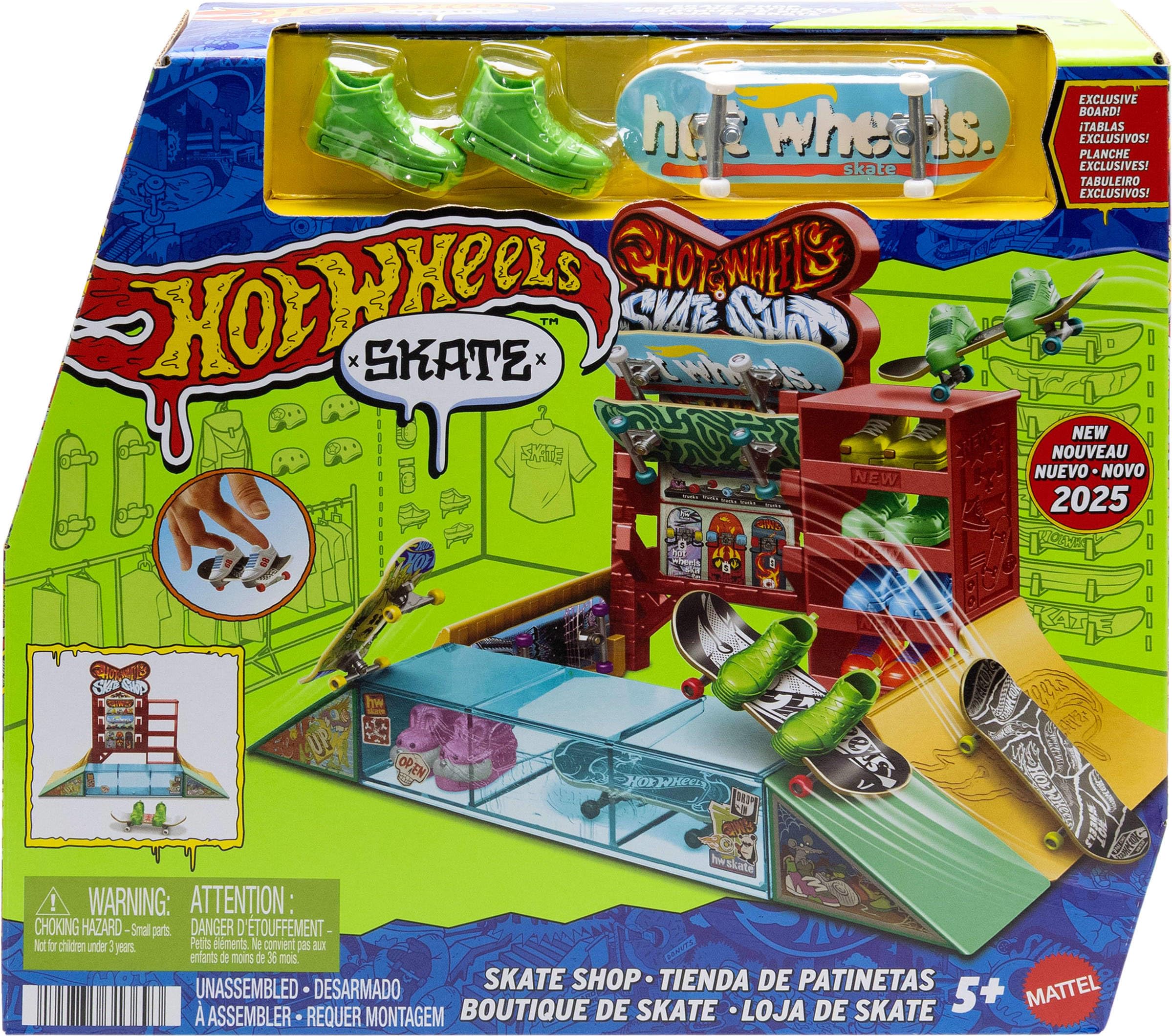 Amazon.com: Hot Wheels Skate Playset with Exclusive Fingerboard