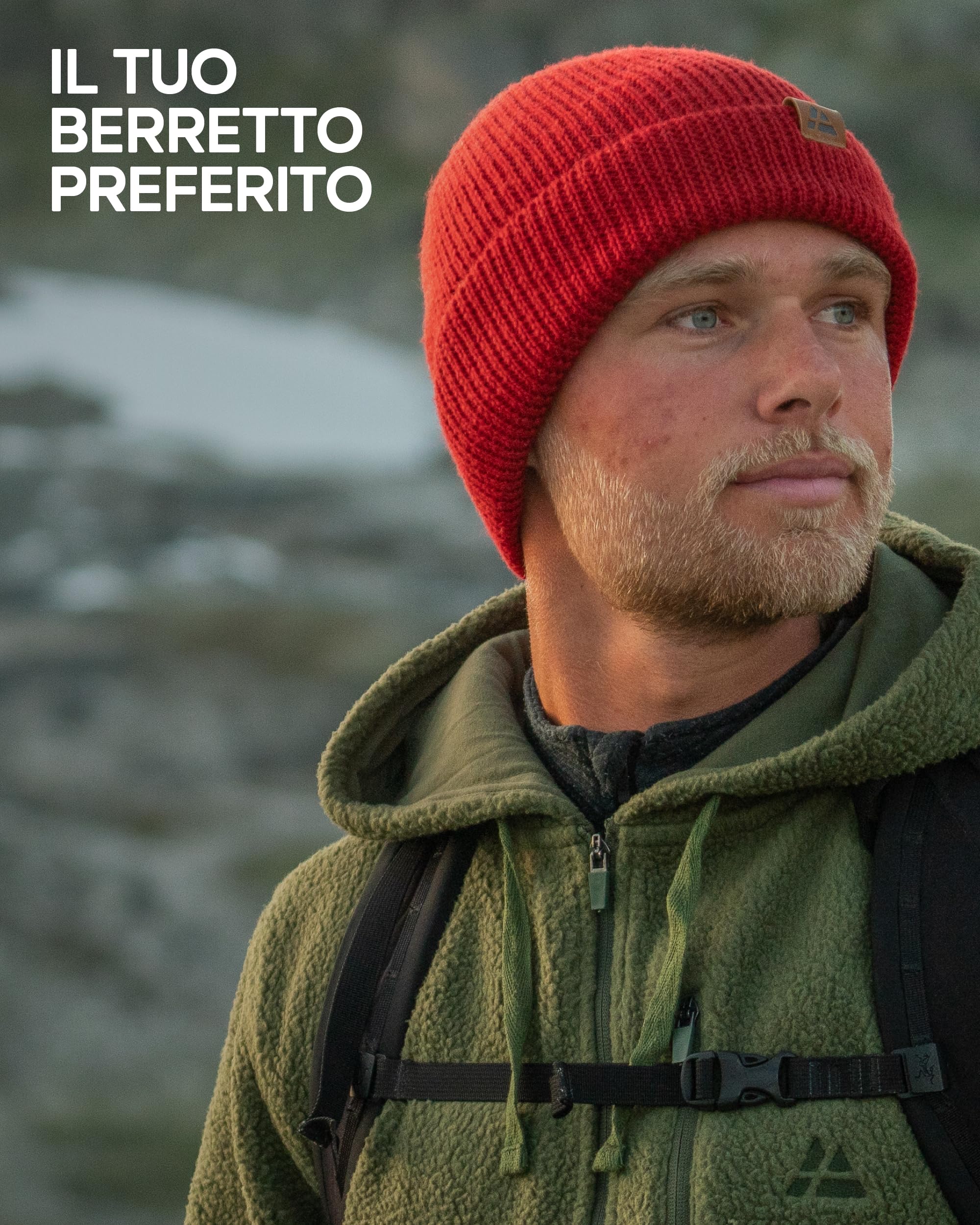 DANISH ENDURANCE Cappello Lana Merino, Berretto Beanie in Maglia Termica, da Uomo e Donna