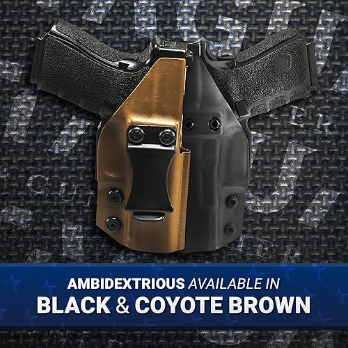 Miniatura 6 de TAGUA GUNLEATHER EL Pastor Kydex - Funda para pistola óptica Kydex universal IWBOWB de 0.354 in para pistola de transporte oculta, funda para