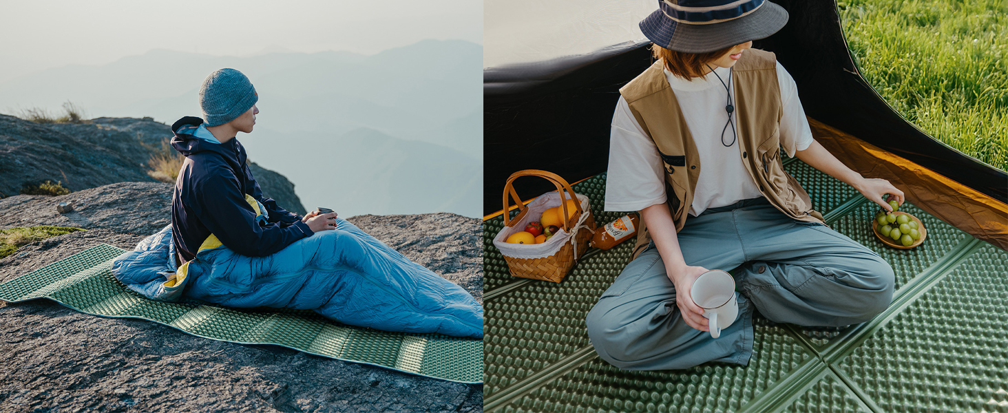 Amazon.co.jp: Naturehike キャンプマット 厚さ18mm 400g超軽量 高反発