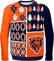 Vista 12 de FOCO NFL Unisex-Adult NFL Busy Block Ugly Sweater
