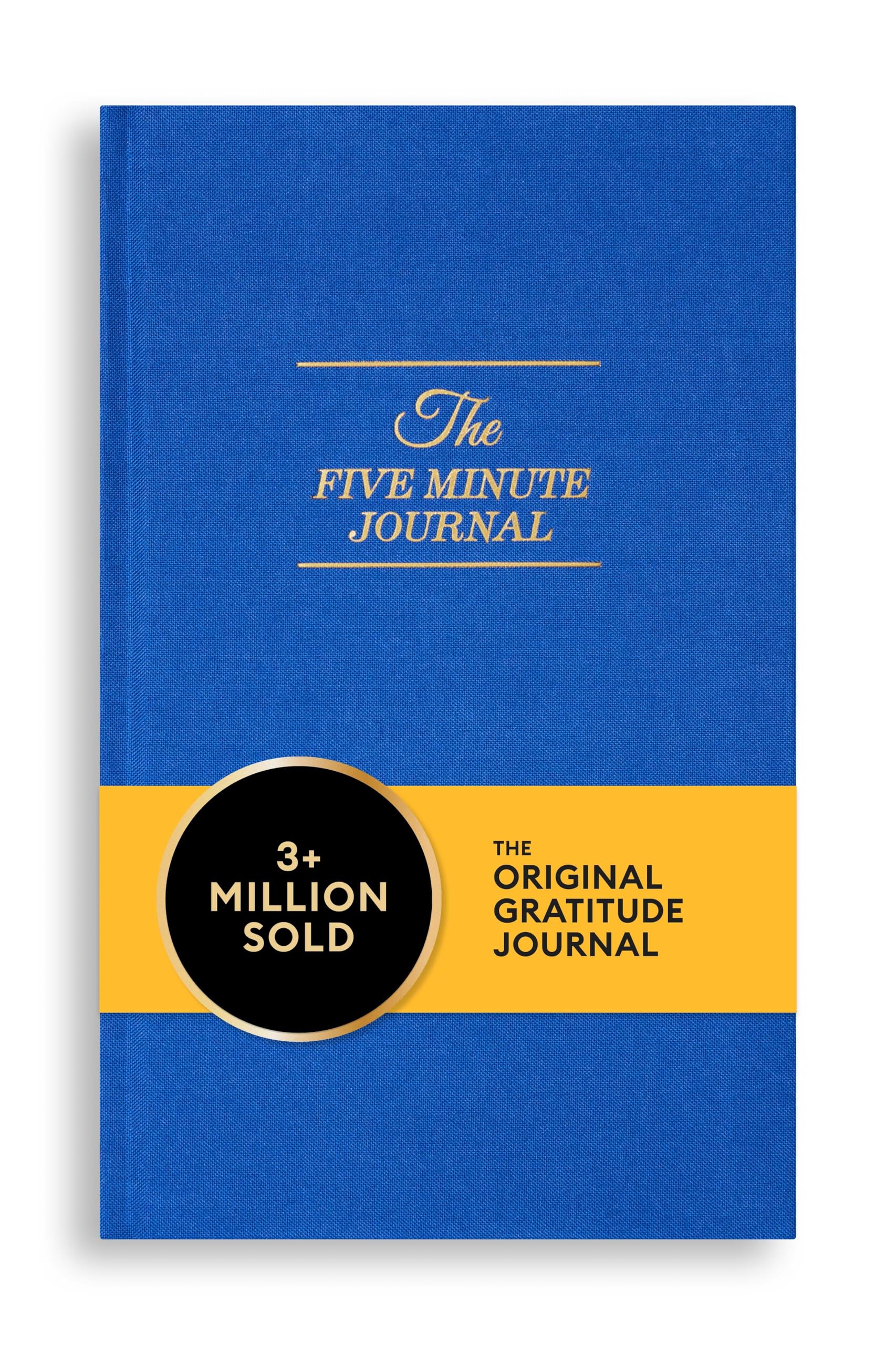 Intelligent Change The Five Minute Journal, Original Daily Gratitude 2025, Reflection & Manifestation for Mindfulness, Undated Daily with Gold Foiling, Plastic-Free, BlueClimatePartner certified