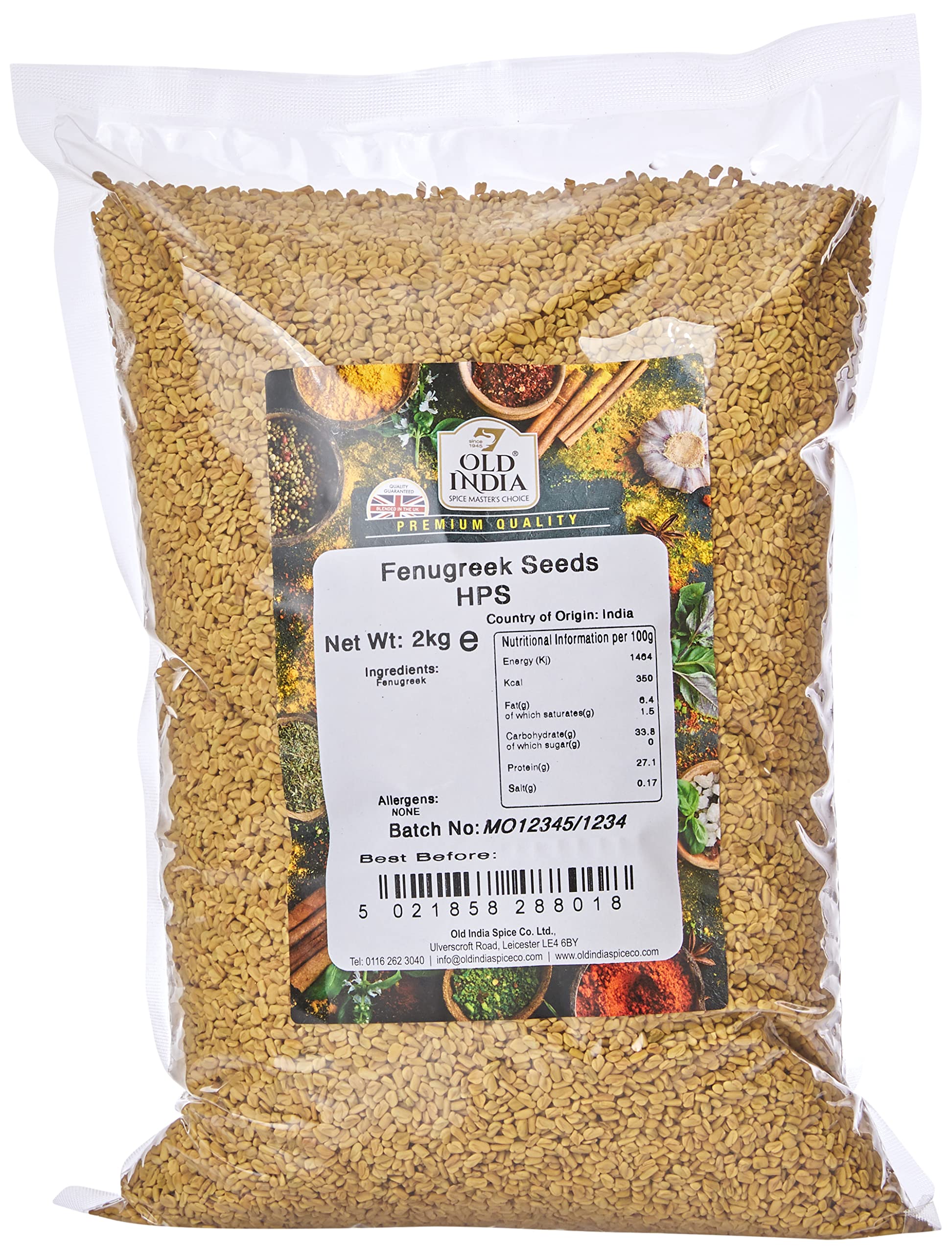 Old India Fenugreek Seeds HPS 2kg