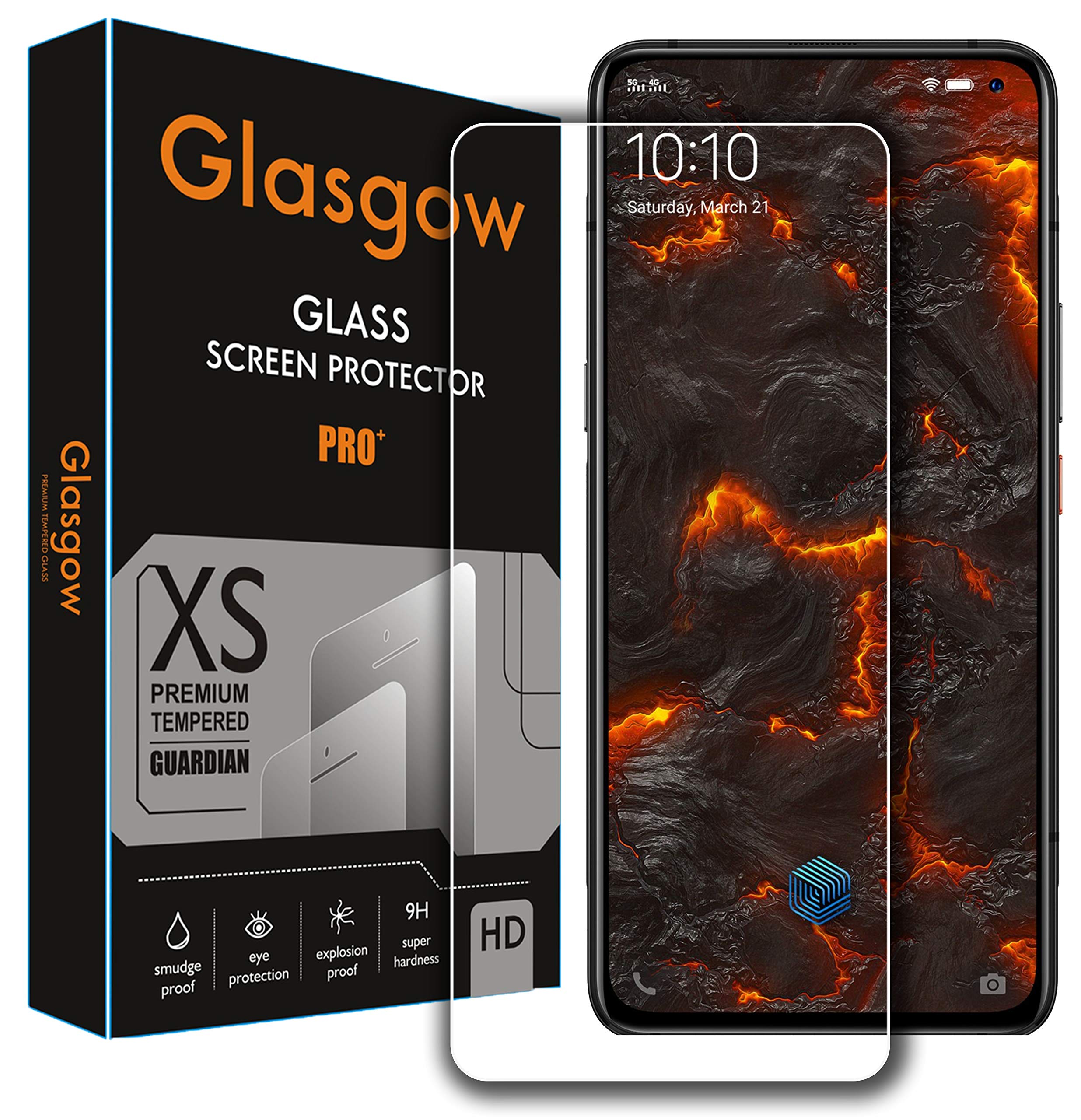 Glasgow premium tempered glass screen protector for iqoo 3 [flexible] [gorilla] bubble free installation [screatch proof] [guard] edge to edge full screen coverage (B084YR712Y) Amazon Price History, Amazon Price Tracker