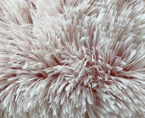 Miniatura 2 de Juego de 2 fundas de cojín suaves y lujosas de pelo sintético para sombra de color rojo vino, 18 x 18 pulgadas