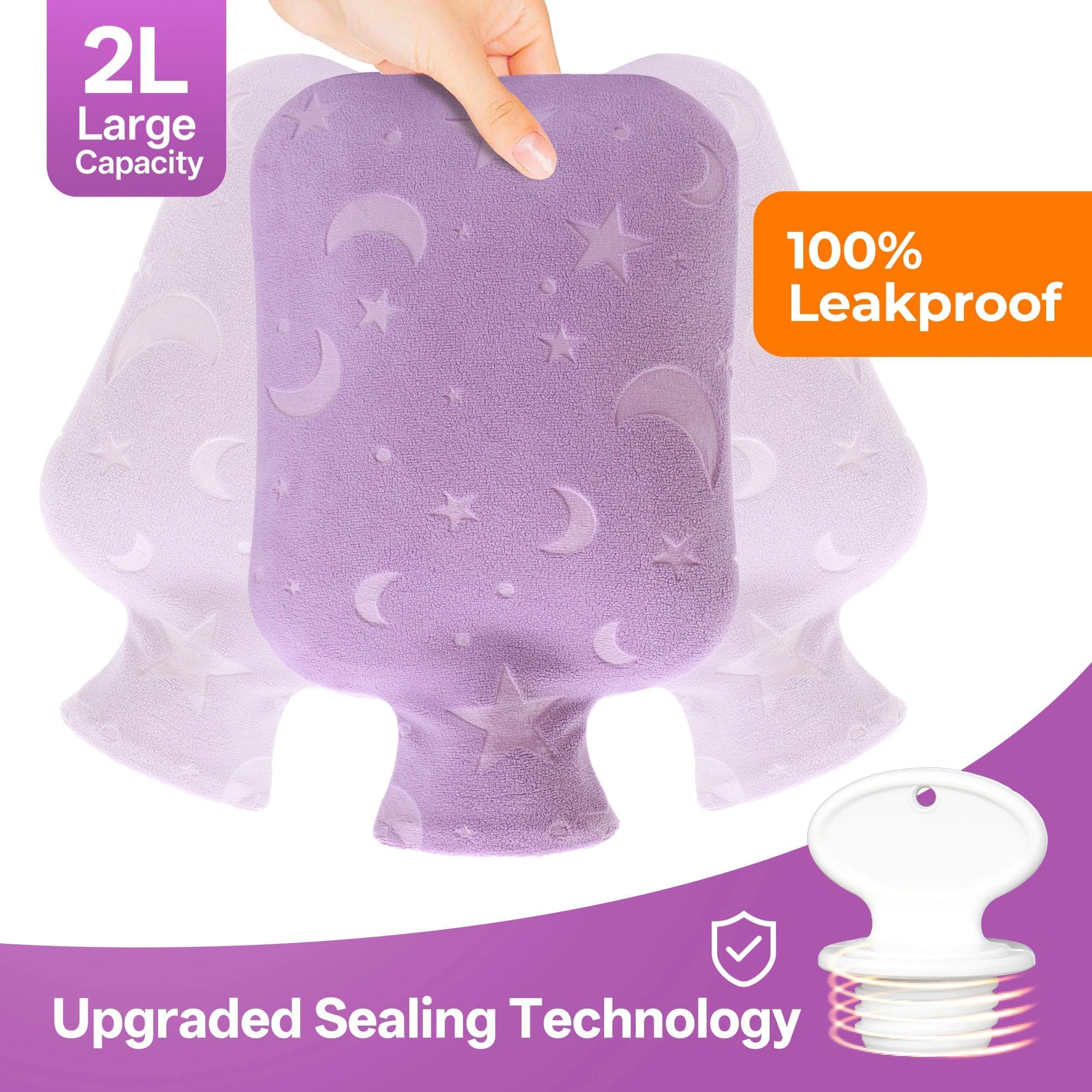 Hot & Cold Water Bottle - Pain Relief & Warmth -6 Hot & Cold Water Bottle - Pain Relief & Warmth -6