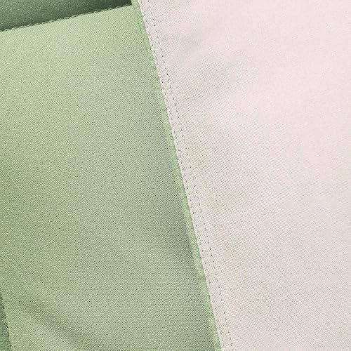 Miniatura 9 de HIG Juego de edredón relleno alternativo, 3 piezas, queen, reversible, toda estación, 2 fundas decorativas, acolchado, pestañas de esquina, costura