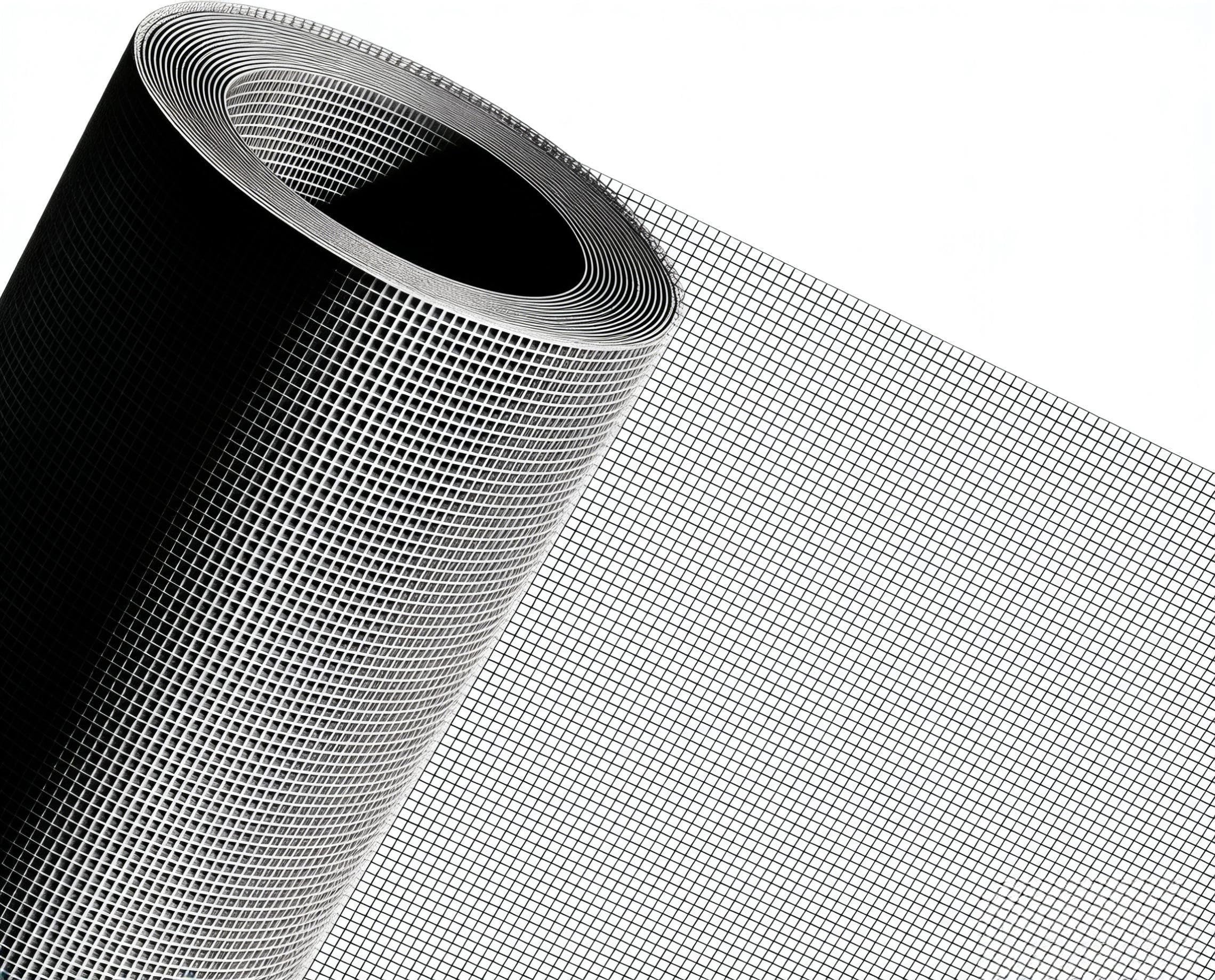 MAGZO Window Screen Replacement Mesh 48"W x 99"L - Pet Resistant Premium & Durable Polyester Screen Door Mesh, Allows Fresh Air in, DIY Repair Kit Includes Tool for Sliding Doors,Windows,Patio, Gray