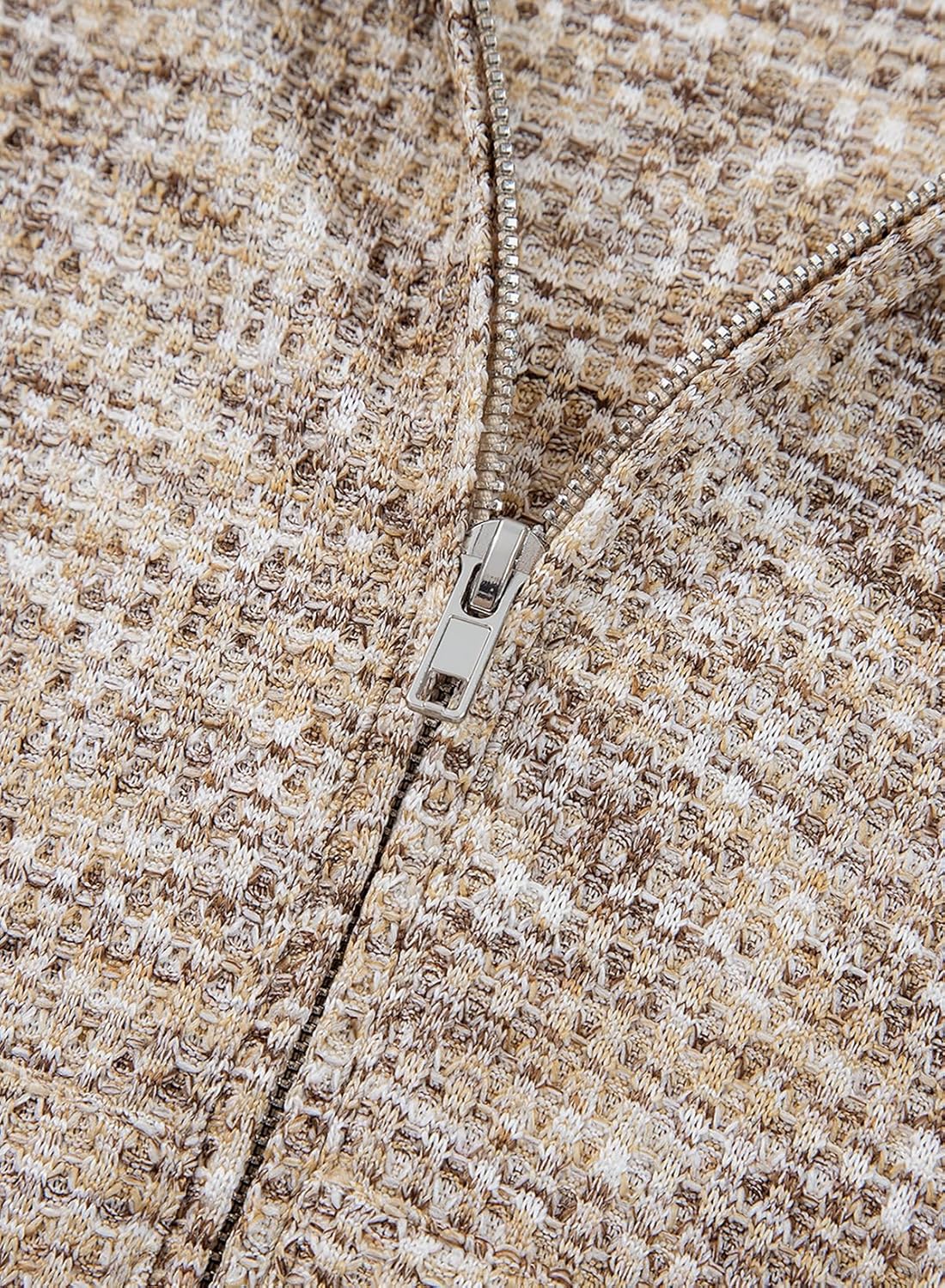 SHEWIN 2025 Fall Hoodies Waffle Knit Zip Up Sweatshirt Comfy Loose Fit Shakcet - Image 8