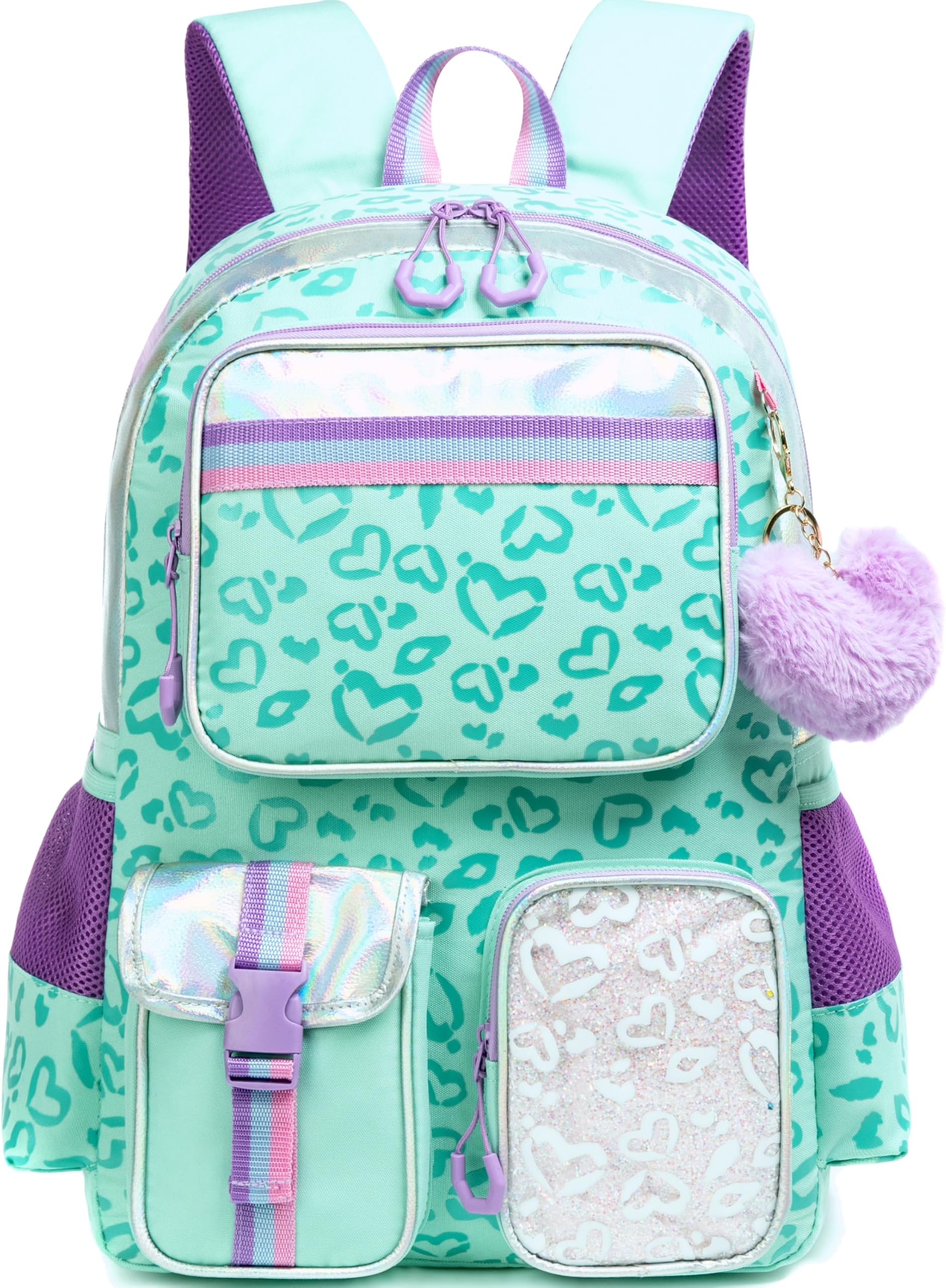 Meetbelify Aesthetic Backpack for Elementary to Teen Girls, Cute Bookbag for Kids 8-10