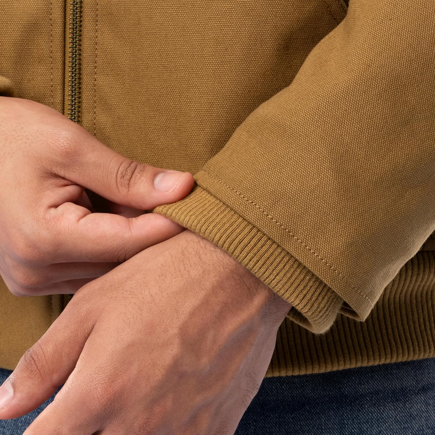 Wrangler mens Duck Sherpa Lined Full Zip Jacket - Image 3