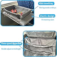 Vista 7 de Cama de avión para niños pequeños con bandeja de viaje para niños