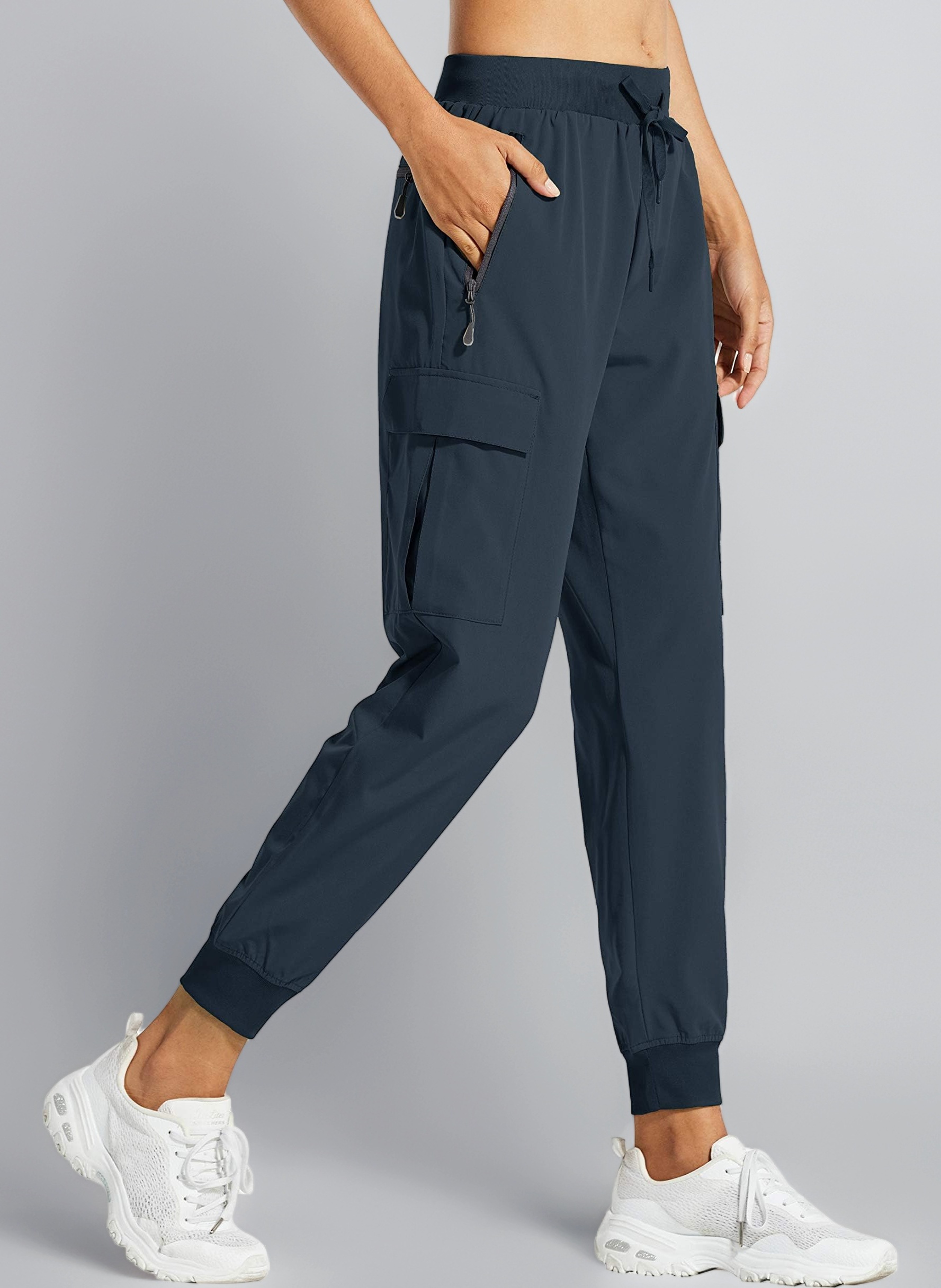 Libin Women's Cargo Joggers Lightweight Quick Dry Hiking Trousers Athletic Workout Lounge Casual Outdoor