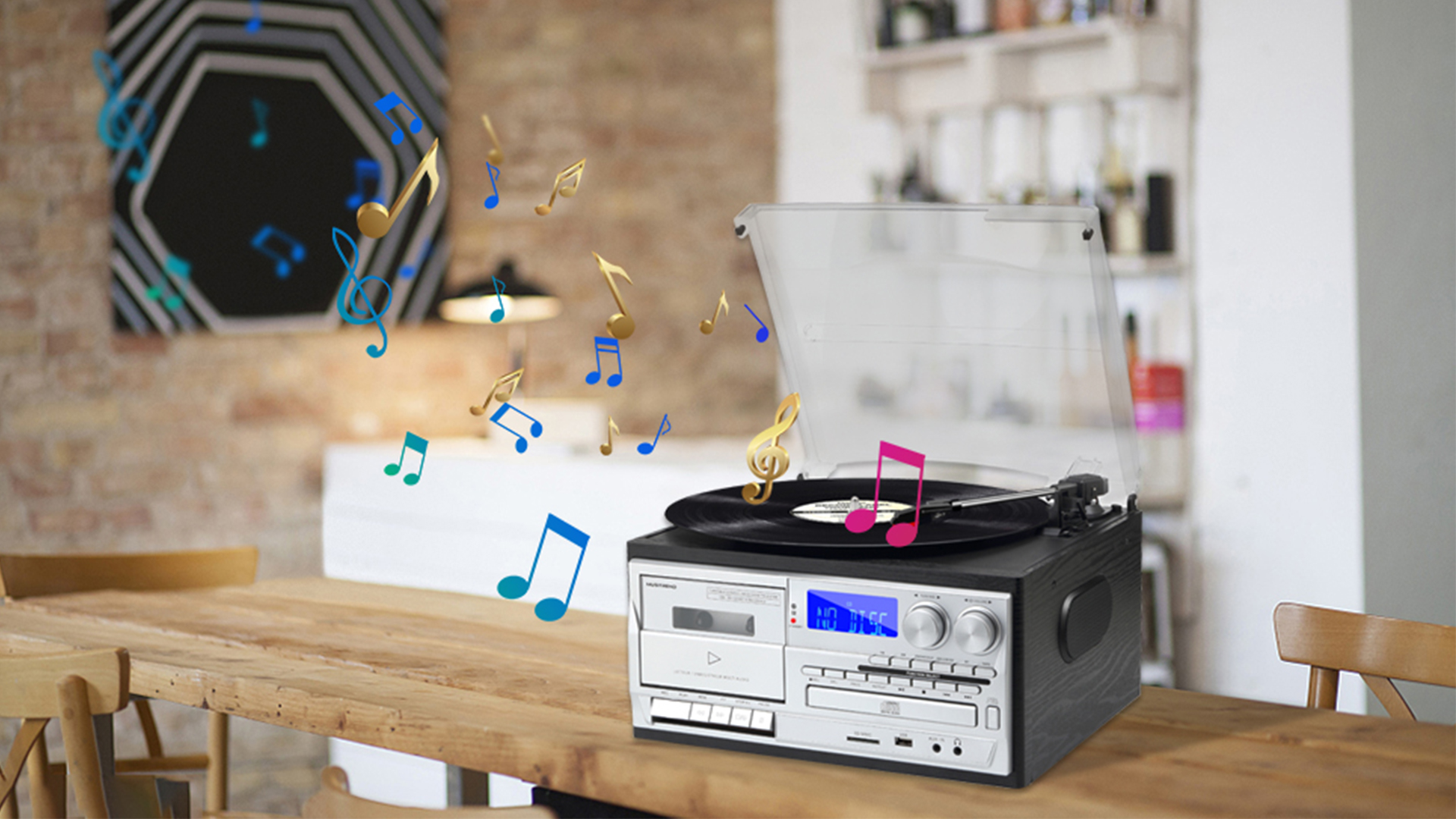 マイスト　プレイヤーズ　playerz 9台セット Amazon.com: MUSITREND 9 in 1 Record Player 3 Speed Vinyl Turntable