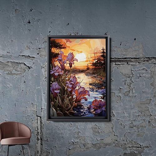 Miniatura 5 de Provence Blooms, Acrylic Iris Prints, Captivating Canvas Wall Art Celebrating the Beauty of Flowers, Decor Canvas, Wall Decor