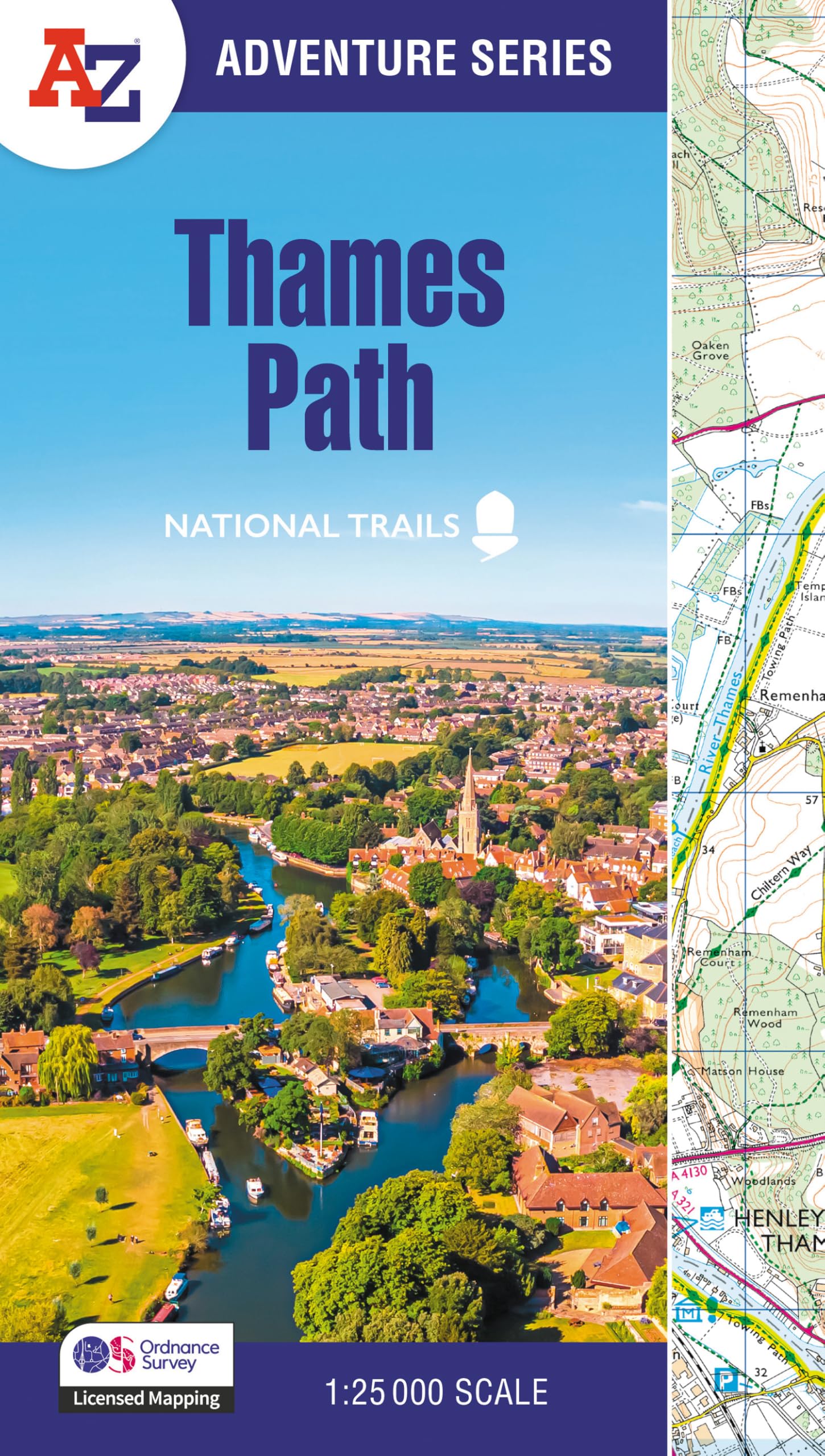 Thames Path: with Ordnance Survey mapping (A -Z Adventure Series)