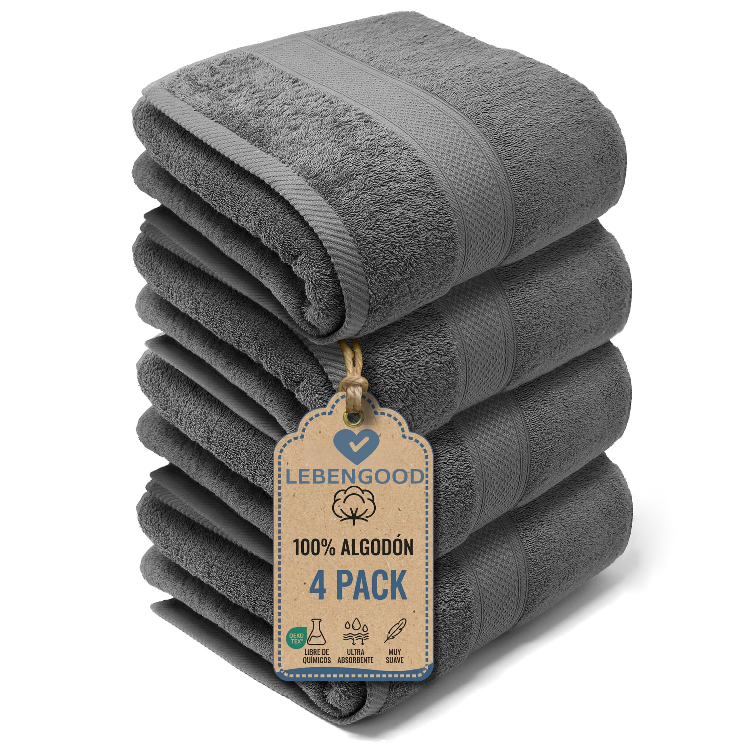 Toallas Extra Grandes Algodón 100%: Suavidad y Absorción ...