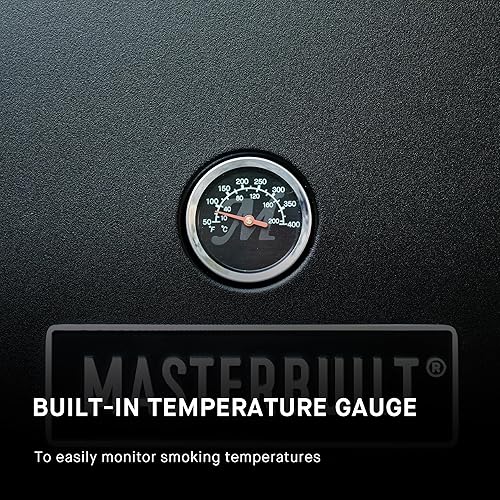 Miniatura 7 de Masterbuilt Ahumador eléctrico vertical para barbacoa de 30 pulgadas con control de temperatura analógico, estantes cromados para ahumar y 535