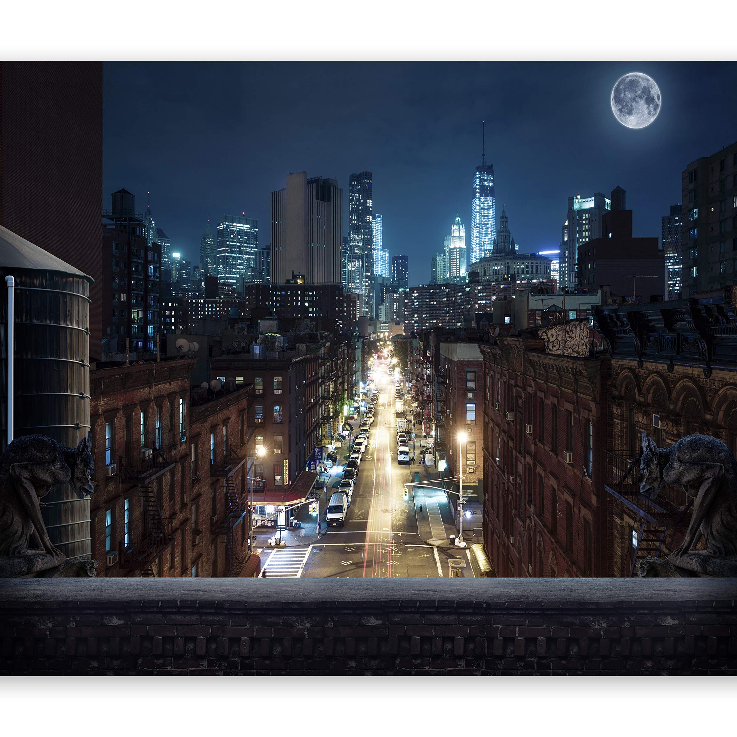 artgeistWall Mural New York City 135x101 in - Peel and Stick Self-Adhesive Wallpaper Removable Large Sticker Foil Wall Decor Print Picture Image Design d-A-0028-a-a