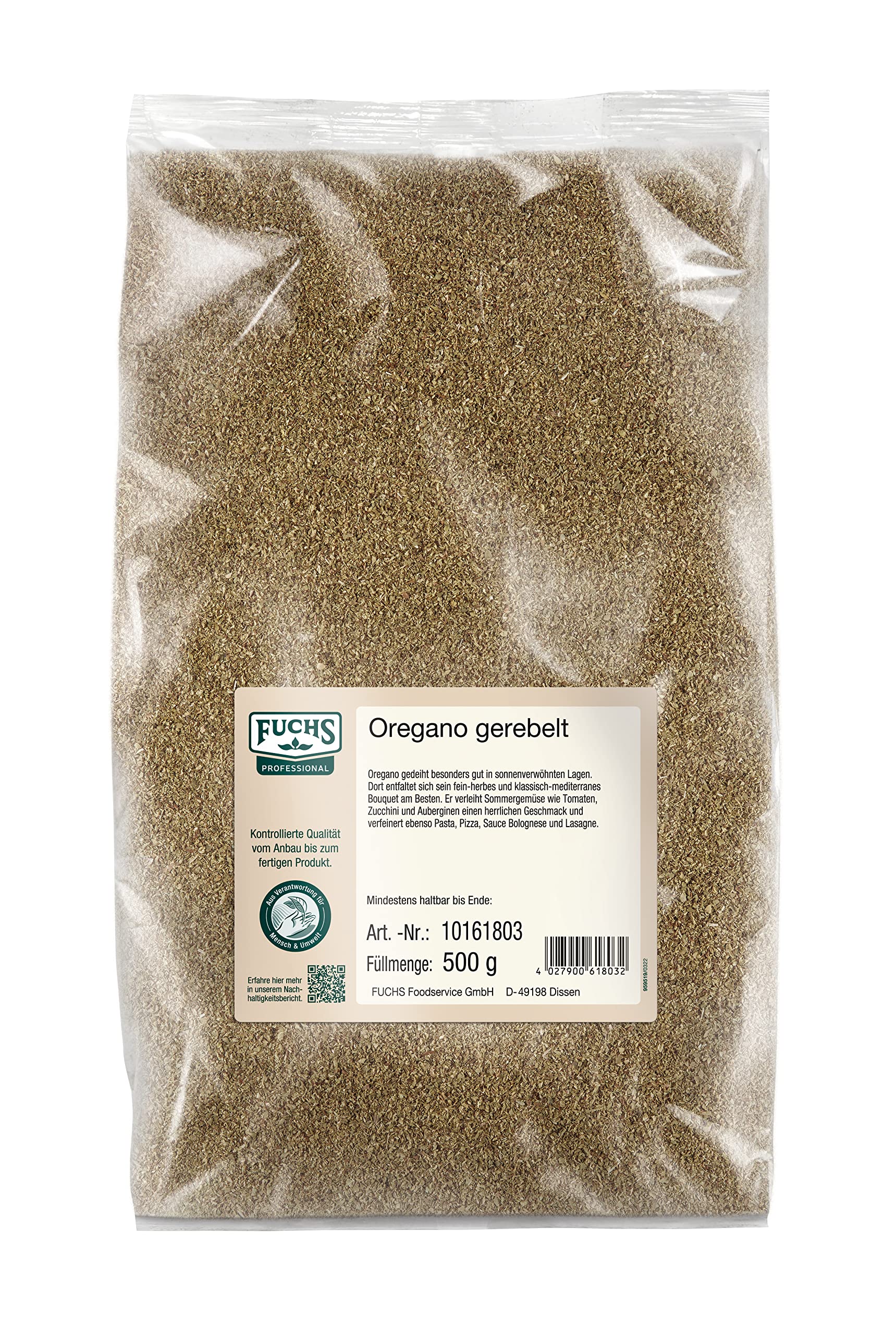 Fuchs Oregano gerebelt, 3er Pack (3 x 500 g)