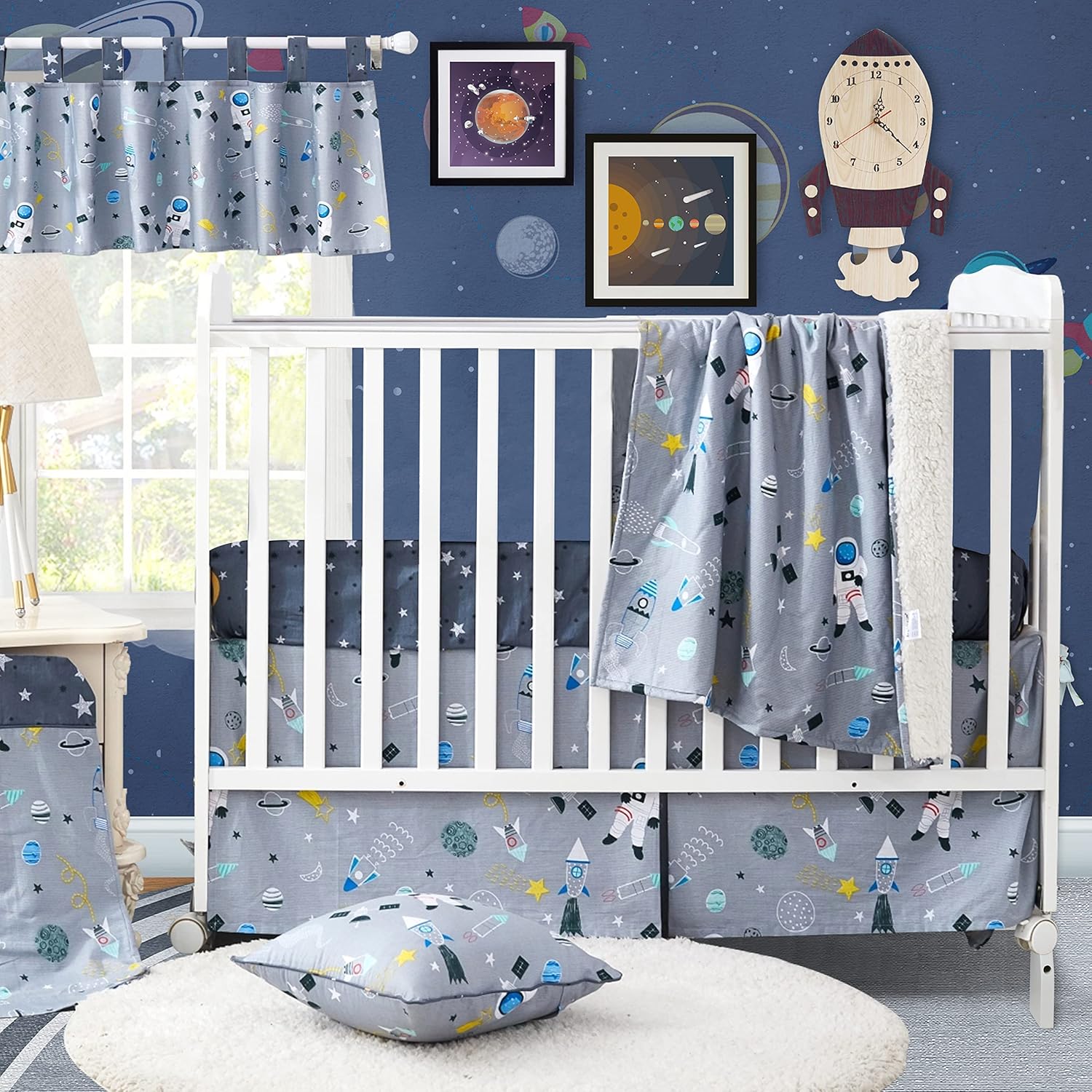 rocket cot bedding
