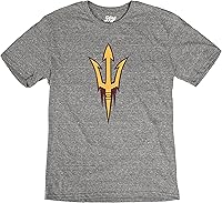 Vista 3 de Blue 84 NCAA - Camiseta de triple mezcla con licencia oficial de la NCAA para hombre, color del equipo icono vintage