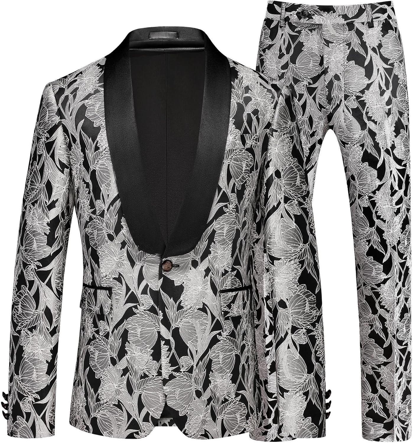 Slim Fit Men's 2-Piece Suit Set