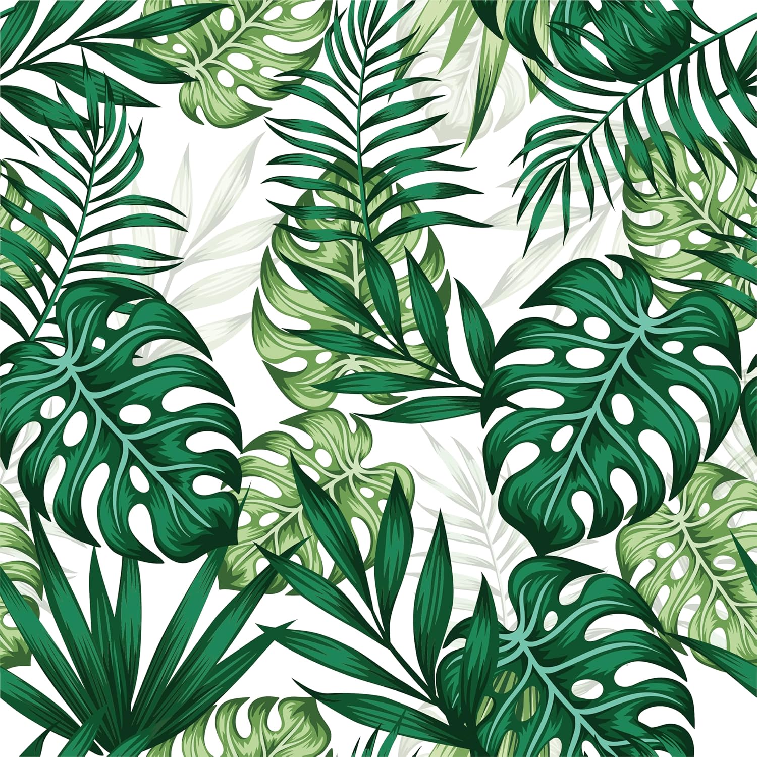 Newwiee 48 Stretch Chair Cover Sashes with 6 Table Runner 6 x 14 Inch Elastic Chair Band Ties 14 x 108 Inch Table Runner for Family Banquet Party Decoration(Hawaiian)