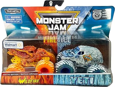 MJ 2019 Monster Jam Fire & Ice Wildfire and Yeti Jamaica | Ubuy