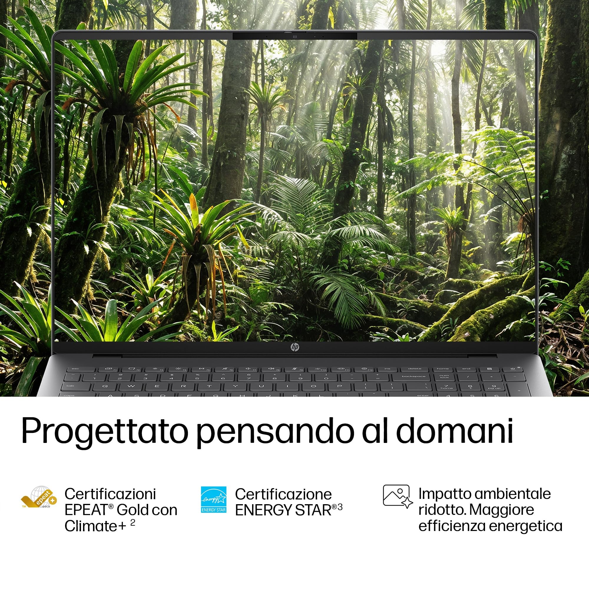 HP OmniBook 5 AI PC 16-bp0000slx, Notebook, Ryzen AI 7 445, 16 GB RAM, 512 GB, AMD Radeon 840M, Display 16" 2K OLED 300 nits, Copilot+ PC, 1080p IR TNR Cam, Laptop, Windows 11, Portatile, Argento