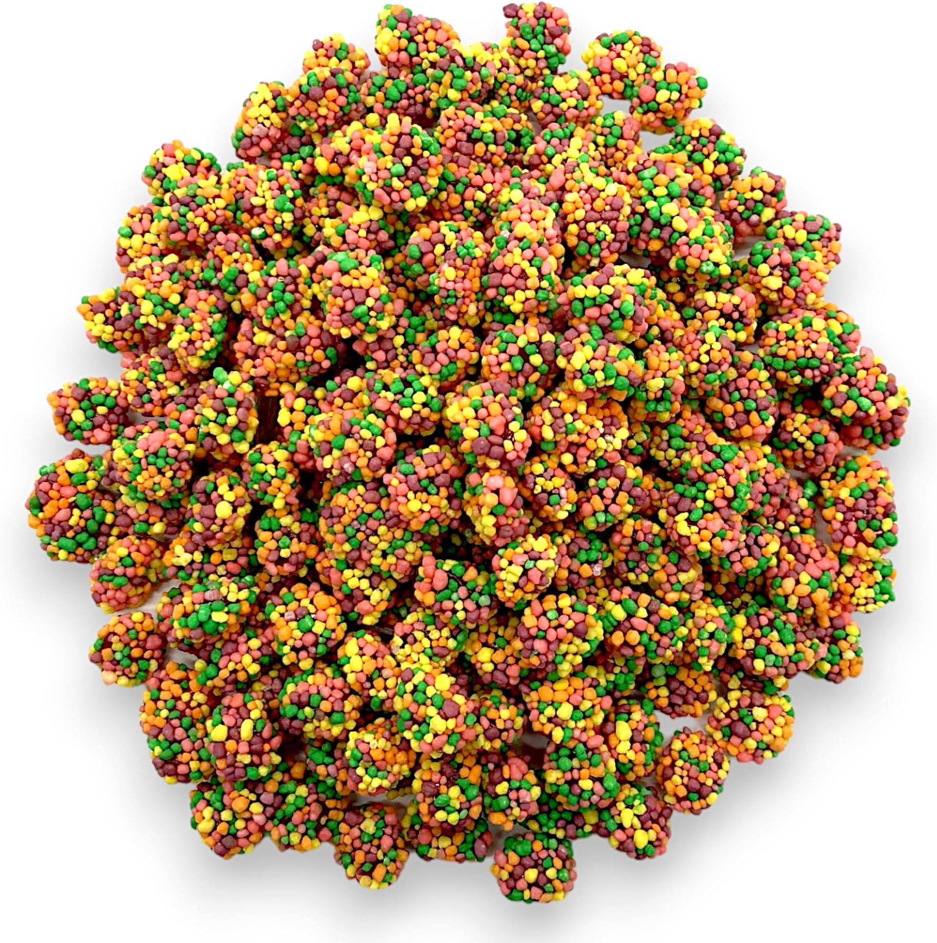 Gummy Cluster -1.5 lbs Vibrant Rainbow Flavors, Deliciously Fun Clusters, Perfect for Snacking Gummy Clusters Candy, Rainbow Candy Mix with Tangy, Sweet, Gummy and Crunchy Texture - Delicious Classic Sweet Explosion of Strawberry, Grape, Orange, and Lemonade Flavors for Kids and Parties(24 oz)