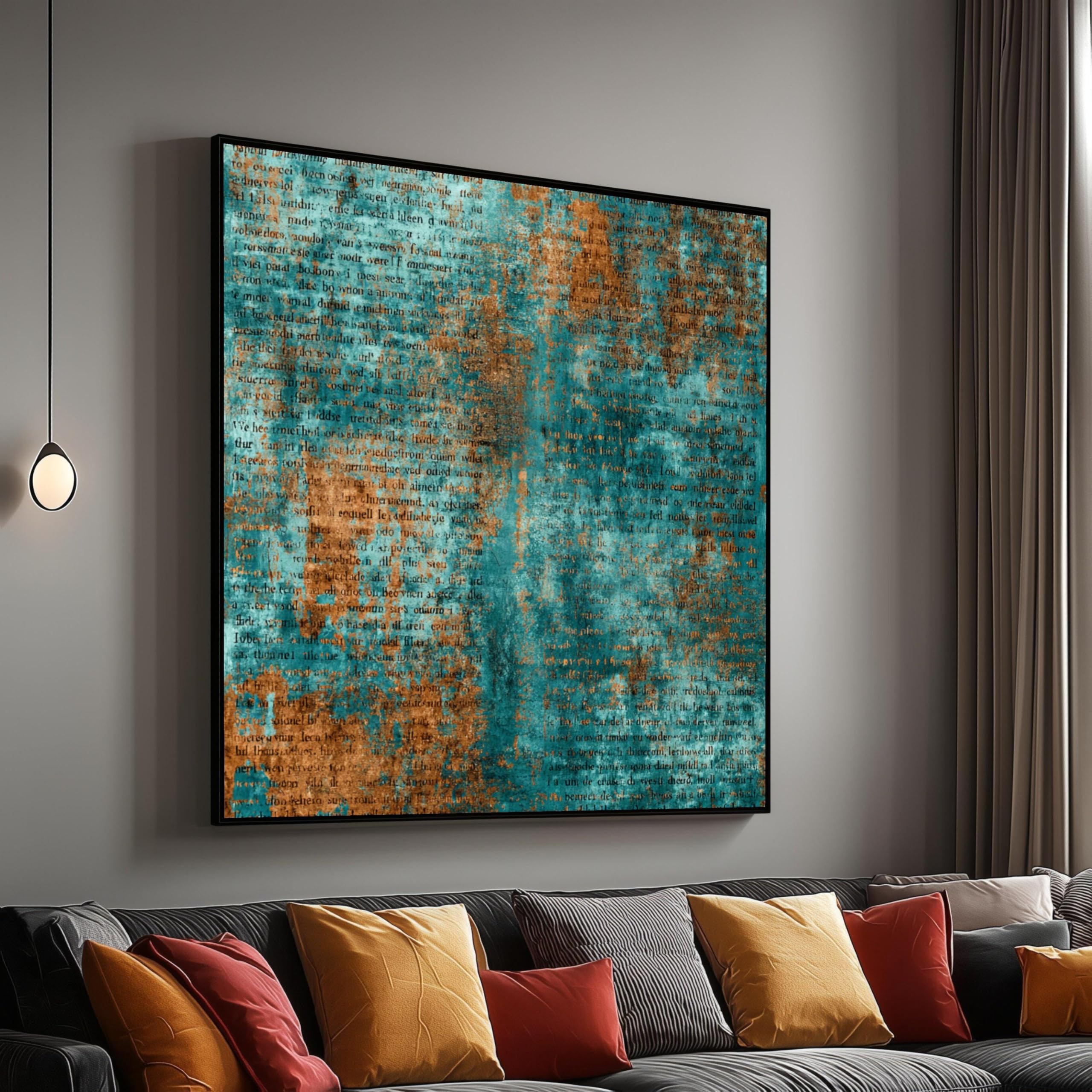 Peinture décorative pour la maison style rétro pour masquer un mur vide - 8