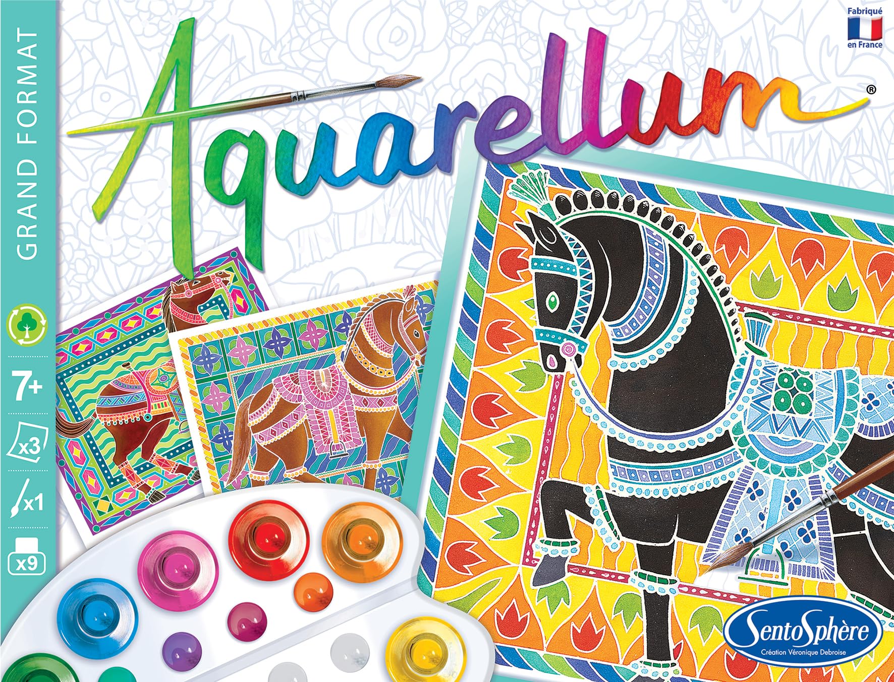 Sentosphere Aquarellum - Horses Magic Art Canvases