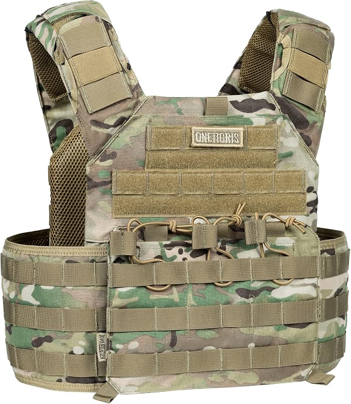 OneTigris Gilet tactique Molle pour Airsoft Paintball CS