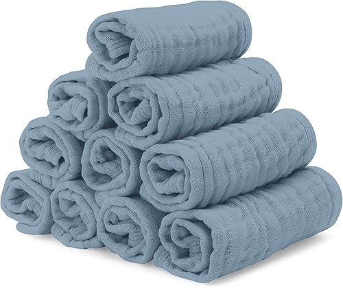 Miniatura 7 de Comfy Cubs Saco de dormir fácil ajustable con cremallera de fácil acceso y paños de bebé, toallas de algodón de muselina para bebé incluidas