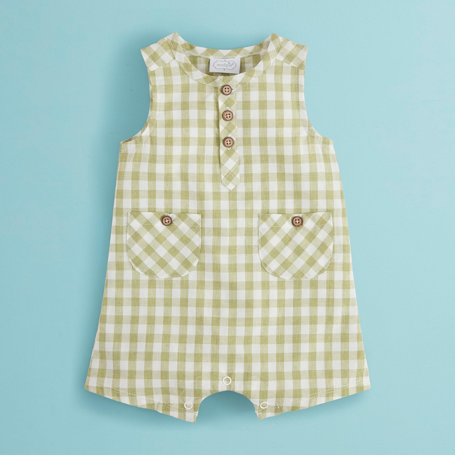 Mud Pie Baby Boys' Mud Pie Children's Gingham Shortall