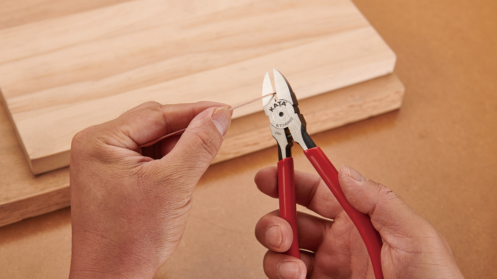 KATA 6-Inch Flush Cut Wire Cutters, Heavy Duty Side Cutter Pliers