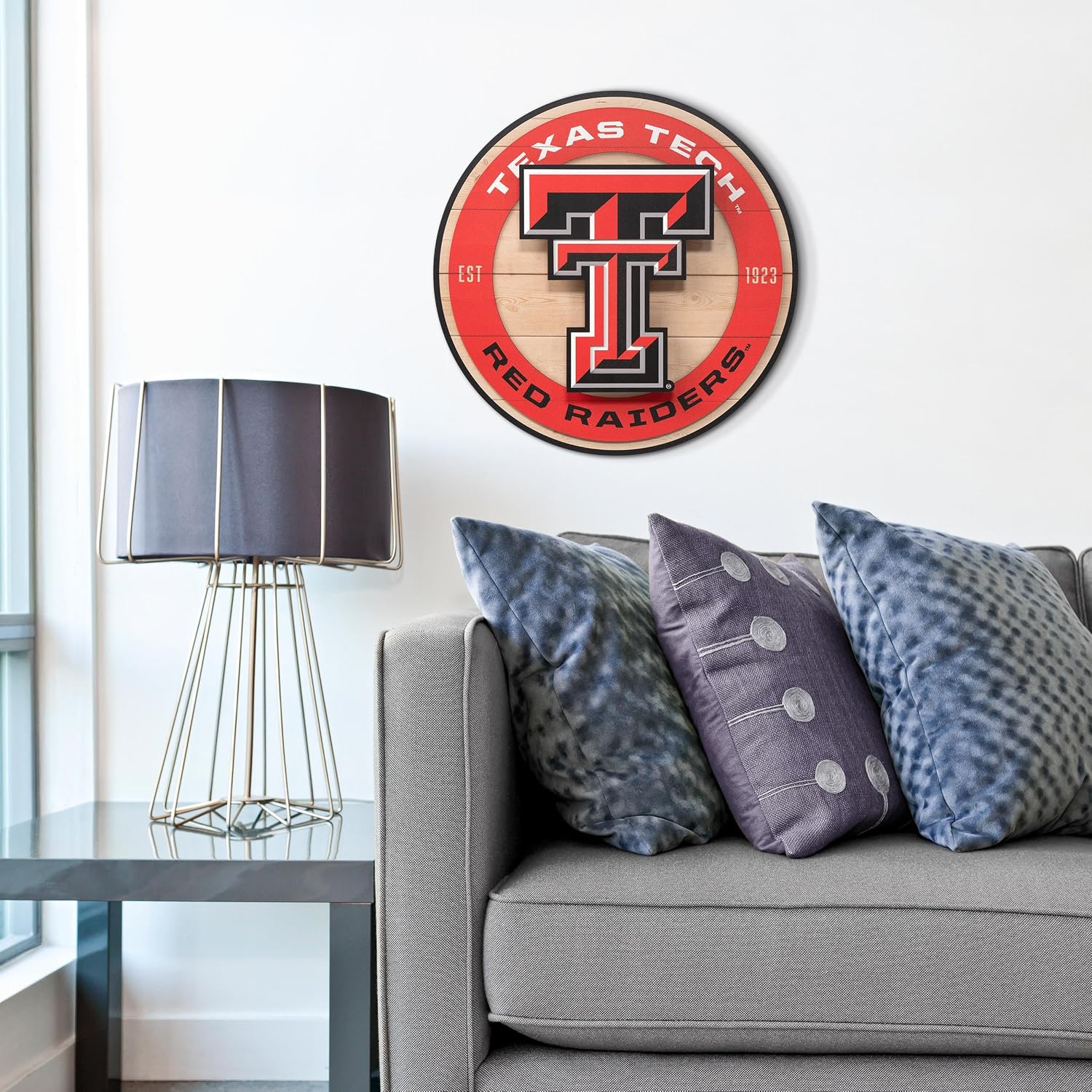 YouTheFan NCAA 3D Circle Backer Wall Art, precision-crafted, multiple layers create striking depth, ready-to-hang, officially licensed and visually stands out